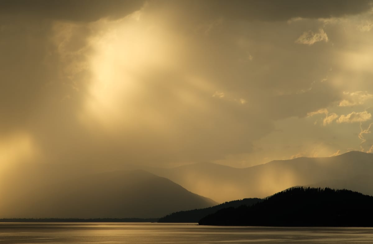 Framing Thunderstorm over Sandpoint